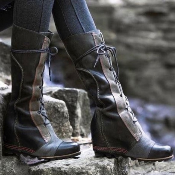 Sorel Cate The Great Tall Wedge Leather 